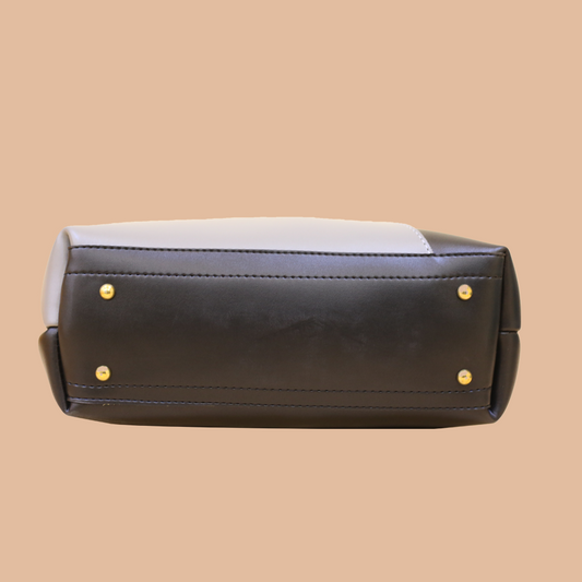 Elegant Grey and Black Tote Bag