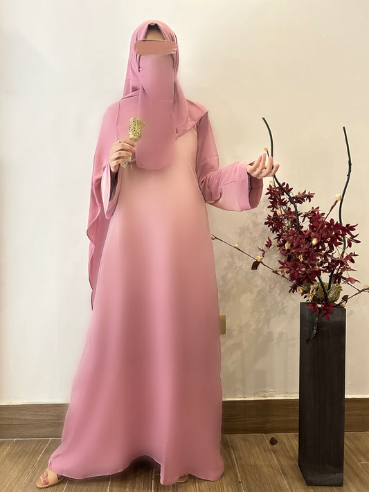 SHADOW PINK ABAYA