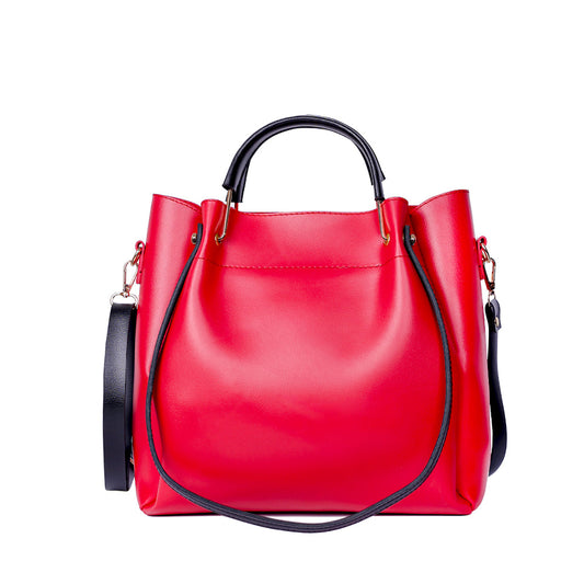 Daily Double Strap Red Handbag