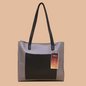 Floral Grey and Black Shoulder Bag