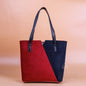 Trono Black and Maroon Tote Bag