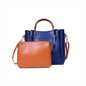 Job Joy Blue and Brown 2 Pcs Handbag