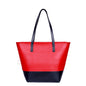 Posh Red And Black Tote Bags
