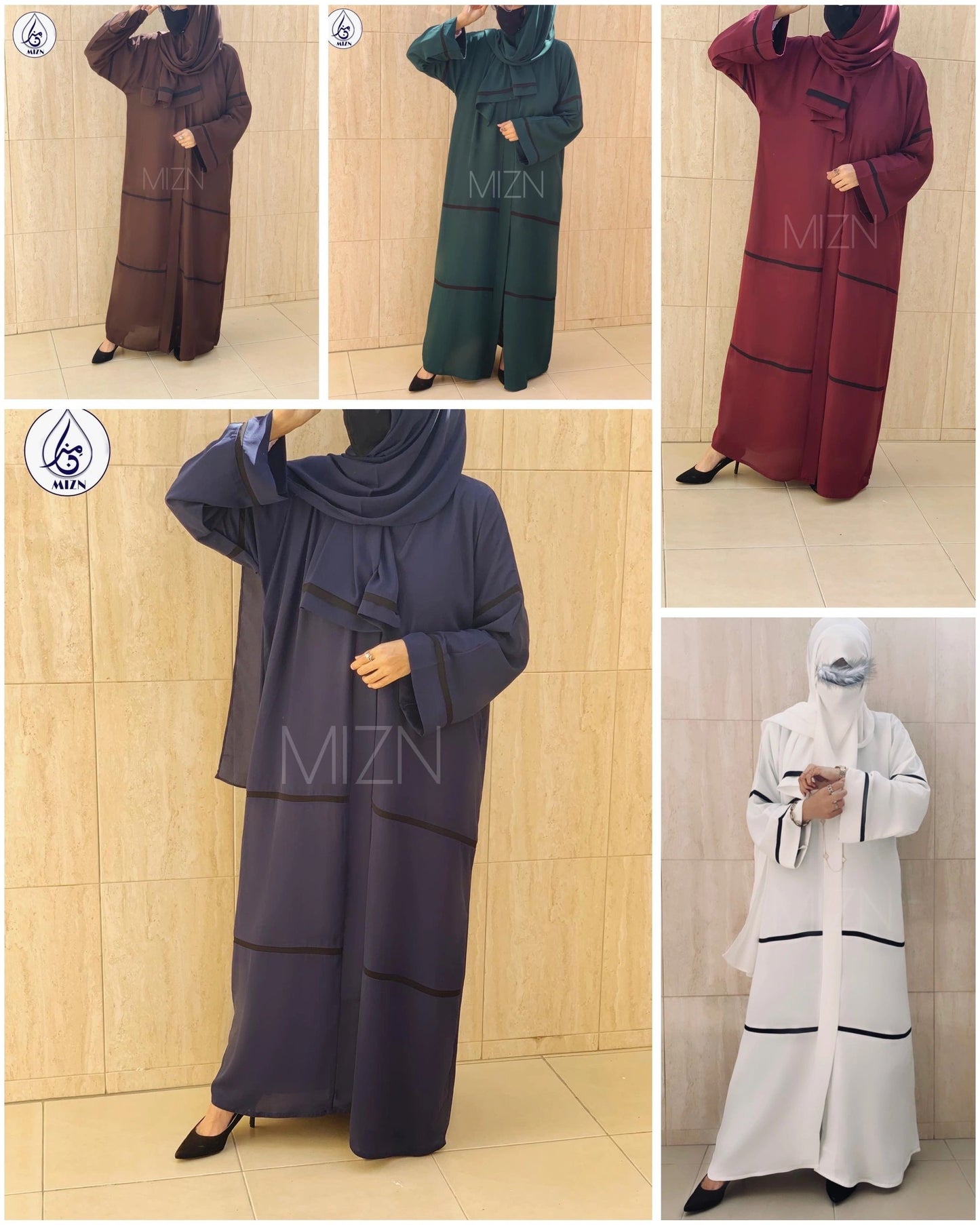 STRIPED ABAYA