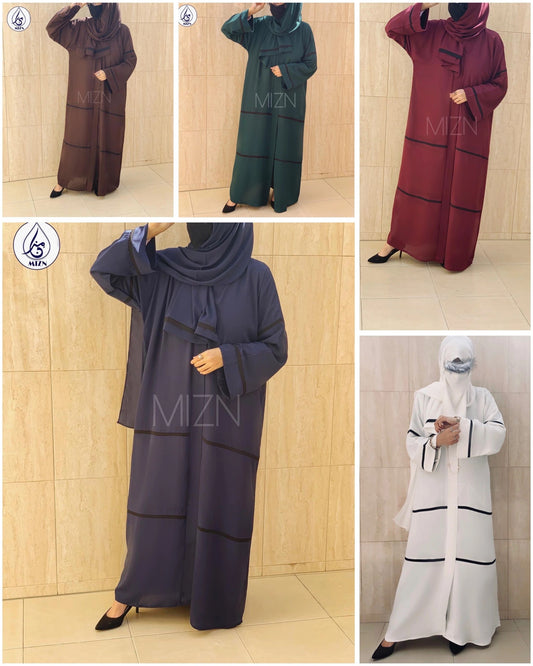 STRIPED ABAYA